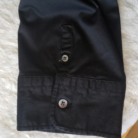 Bitten By Sarah Jessica Black Button Down Collared Shirt Women’s Size XL - Picture 10 of 10
